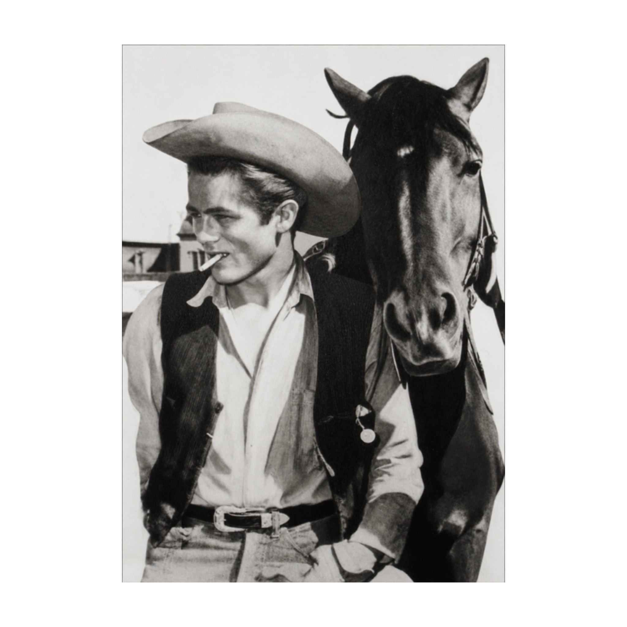 James Dean With Horse - Steve Kaufman ART by G