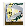 Painting In Gold Frame - Roy Lichtenstein ART by G