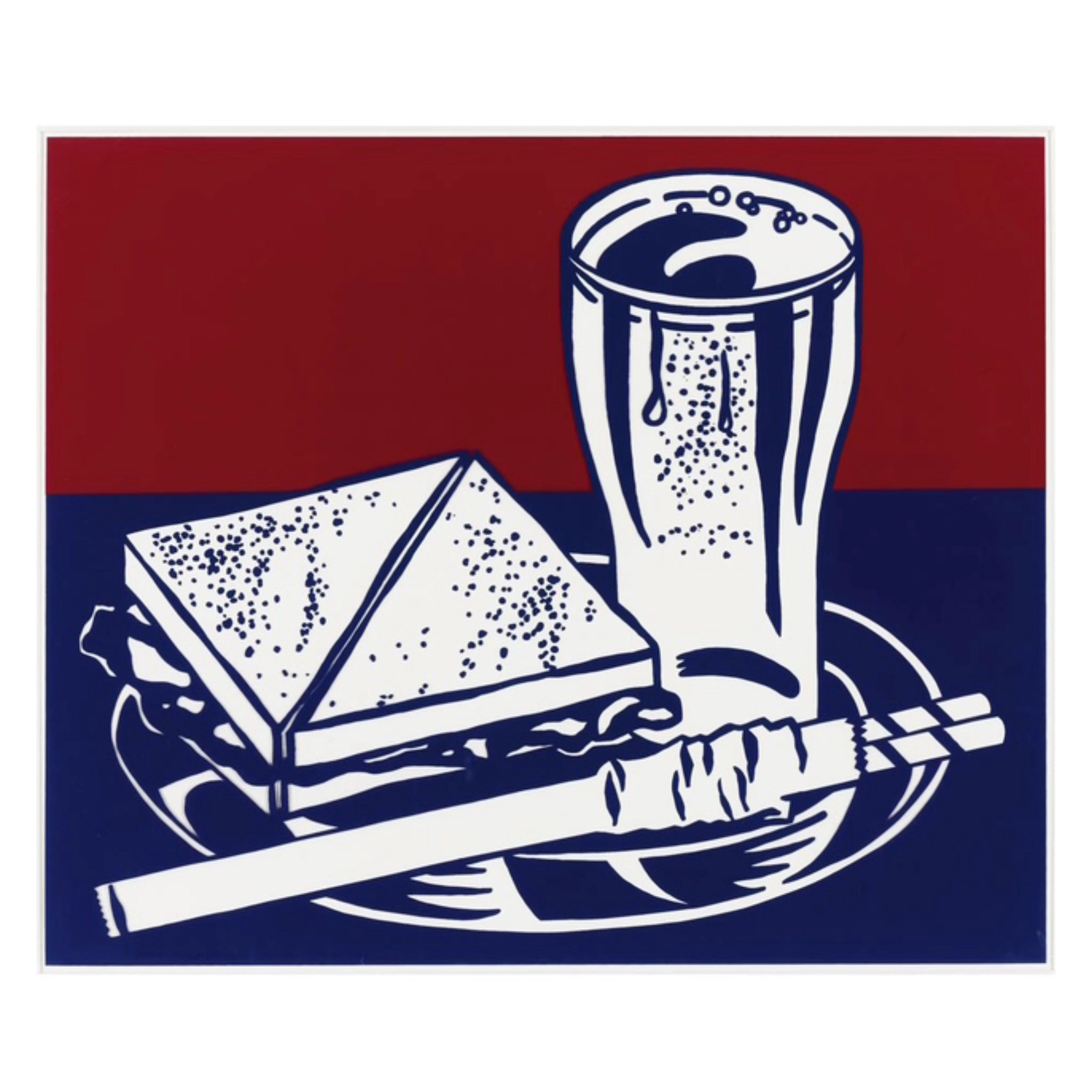 Sandwich And Soda - Roy Lichtenstein ART by G