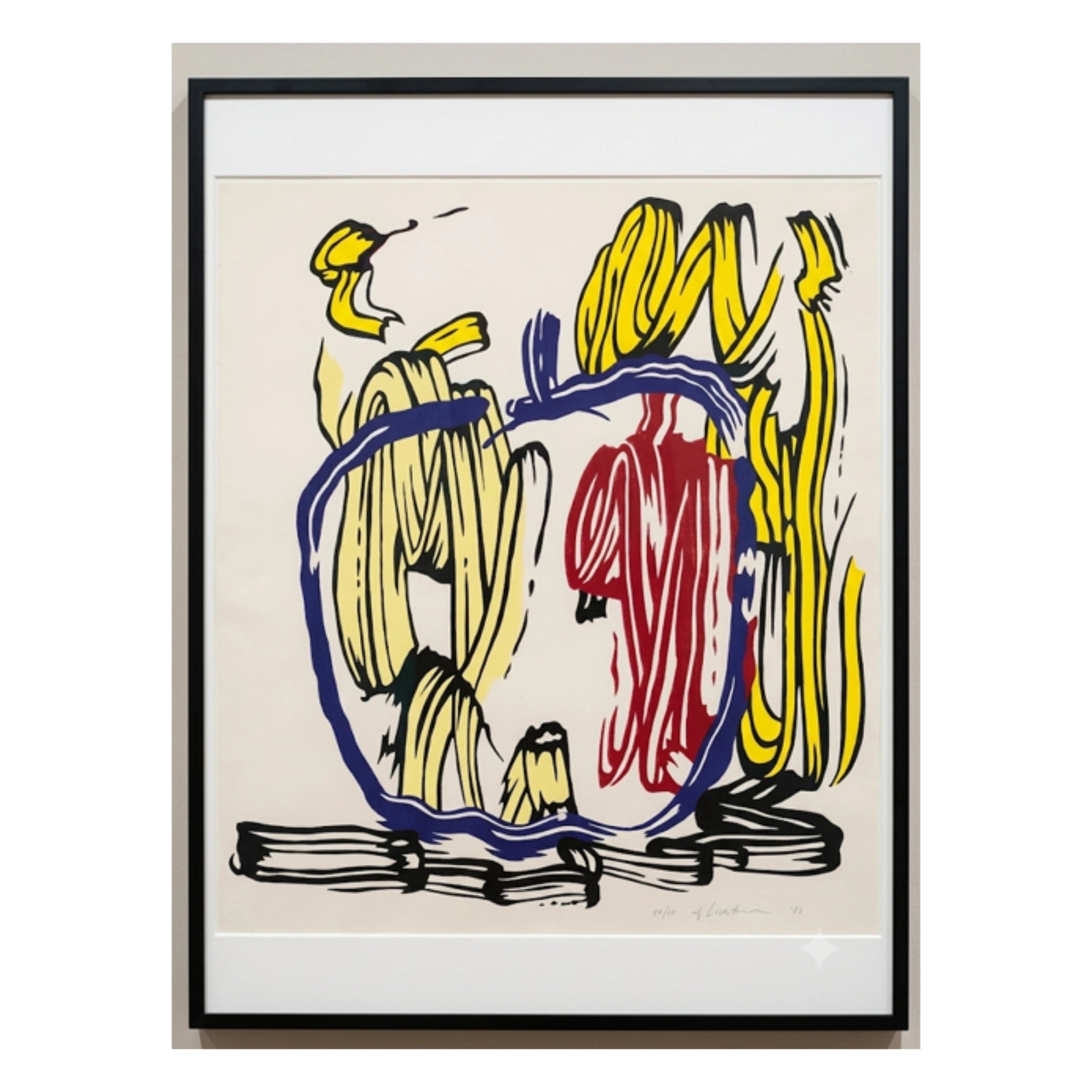 Vertical Apple - Roy Lichtenstein ART by G